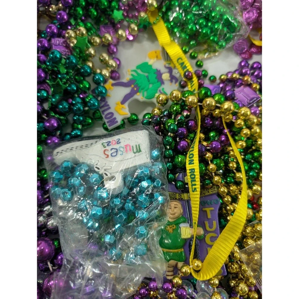 5 Pound‎ Lot Of Authentic Mardi Gras Beads From New Orleans  Tucks And More
